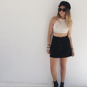 FOR LOVE AND LEMONS HALTER TOP